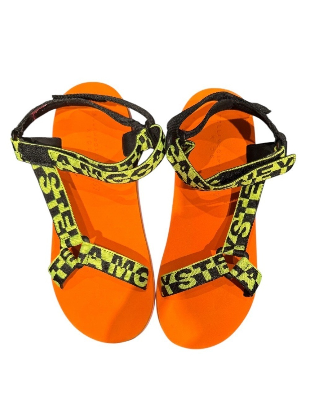 STELLA MCCARTNEY logo Velcro strap summer sandals - size 37
